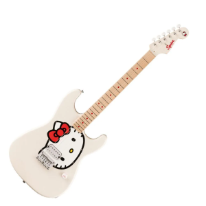 Fender X Hello Kitty 50周年紀念款 白色 電吉他